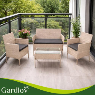 Vrtno pohištvo iz bež ratana