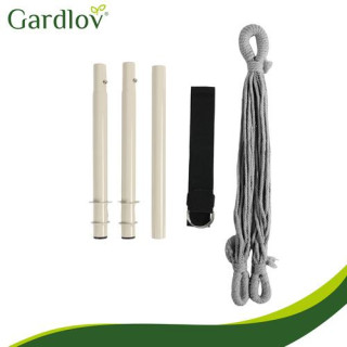 Siva gugalnica - viseči stol - 210 cm