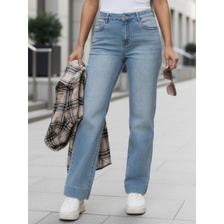 Ženske svetlo modre široke kavbojke UY2907