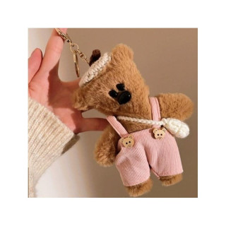 Obesek v obliki medvedka v roza naramnicah