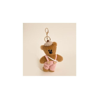 Obesek v obliki medvedka v roza naramnicah