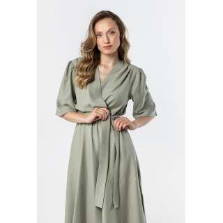 Ženska midi obleka Sage z vezalkami