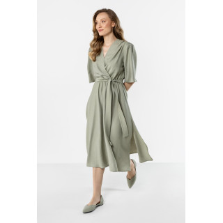 Ženska midi obleka Sage z vezalkami