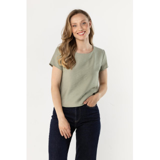 Ženska majica Sage s polkrožnim izrezom