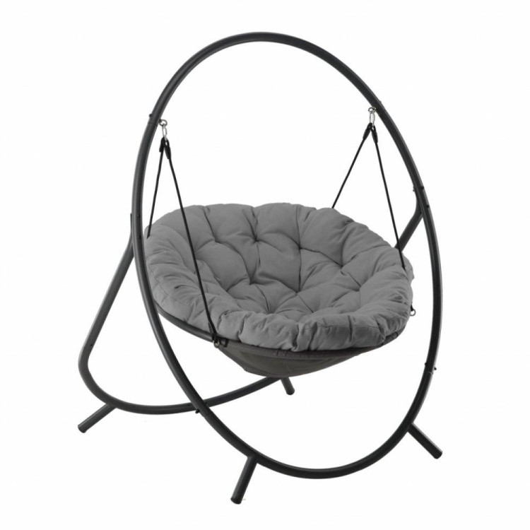 Temno siv viseči stol PATIO