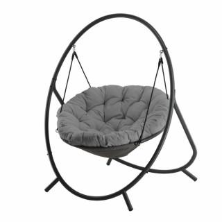 Temno siv viseči stol PATIO