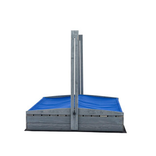 Impregniran peskovnik z zaklepanjem, streho in UV filtrom - 120x120 cm