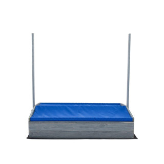 Impregniran peskovnik z zaklepanjem, streho in UV filtrom - 120x120 cm