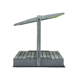 Impregniran peskovnik z zaklepanjem, streho in UV filtrom - 120x120 cm