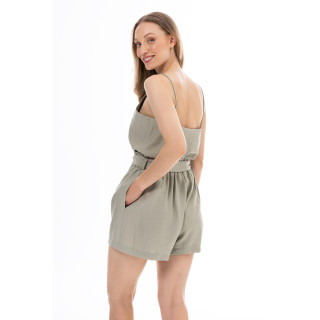 Ženski top brez naramnic z vzorcem sage