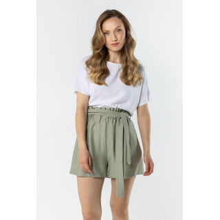 Ženske kratke hlače z visokim pasom Sage