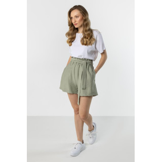 Ženske kratke hlače z visokim pasom Sage