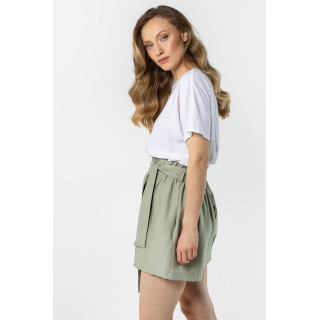 Ženske kratke hlače z visokim pasom Sage