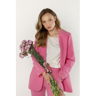 Elegantna ženska jakna roza barve