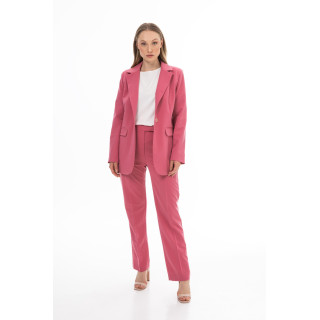 Ženska elegantna jakna v barvi maline