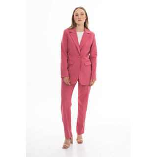 Ženska elegantna jakna v barvi maline