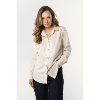 Ženska bež lanena srajca