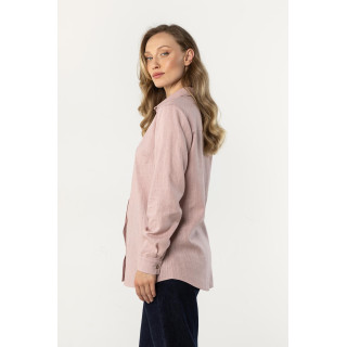 Roza ženska lanena srajca