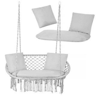 Siva blazina za dvosed gugalnico