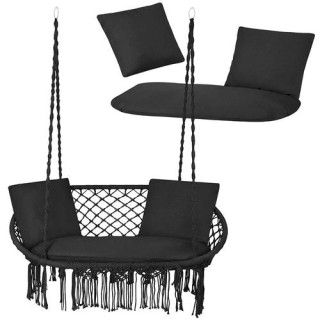 Črna blazina za dvosed gugalnico