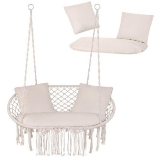 Kremna blazina za gugalnico za dva človeka