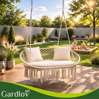 Kremna blazina za gugalnico za dva človeka