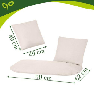 Kremna blazina za gugalnico za dva človeka