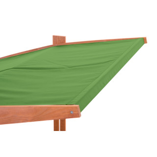 Impregniran peskovnik s streho z UV filtrom - 120x120 cm