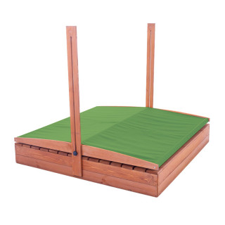 Impregniran peskovnik s streho z UV filtrom - 140x140 cm