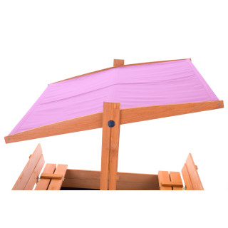 Impregniran peskovnik s streho z UV filtrom - 120x120 cm