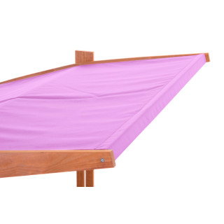 Impregniran peskovnik s streho z UV filtrom - 120x120 cm