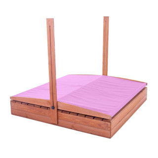 Impregniran peskovnik s streho z UV filtrom - 140x140 cm