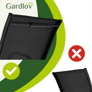 Komplet črnih vrtnih stolov - 4 kosi