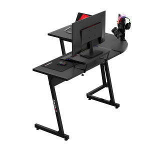 Huzaro črna gaming kotna miza HERO 6.0 BLACK