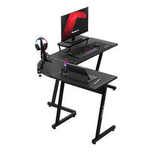 Huzaro črna gaming kotna miza HERO 6.0 BLACK