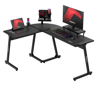 Huzaro črna gaming kotna miza HERO 6.0 BLACK