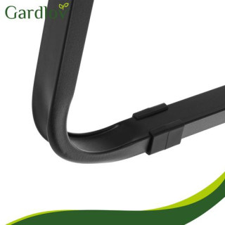 Črn zložljiv vrtni stol