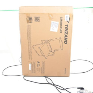 Črn zložljiv vrtni stol