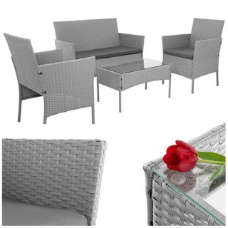 Vrtno pohištvo iz sivega ratana