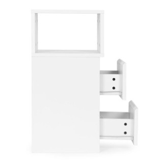 Bela nočna omarica z LED osvetlitvijo