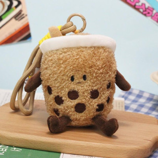 Plišasti obesek za ključe z mehurčkastim čajem