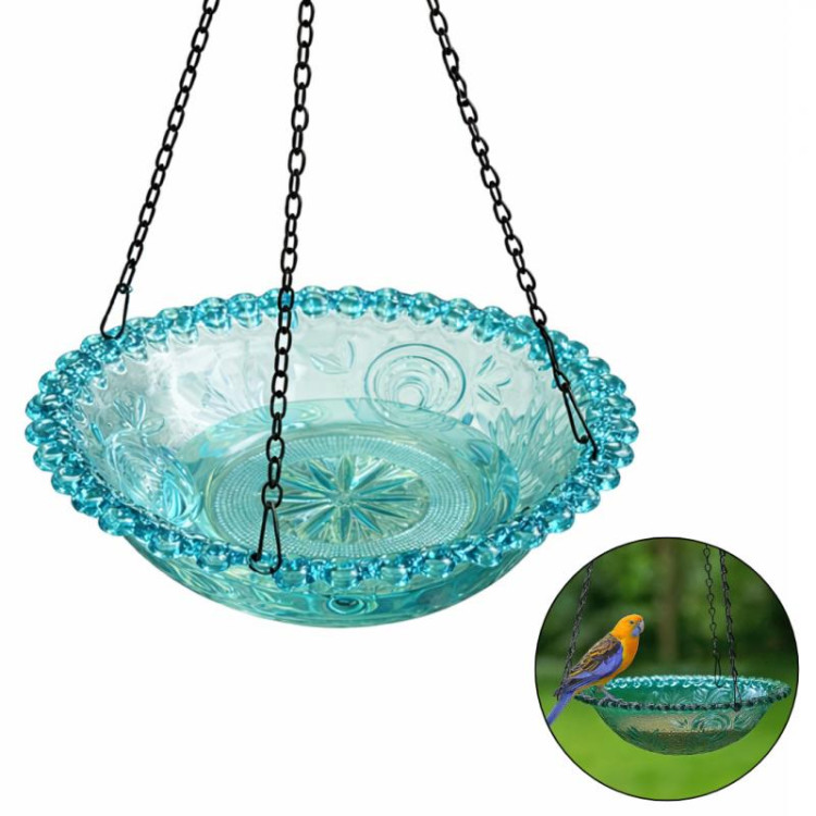 Viseča krmilnica/kopalna posoda za ptice