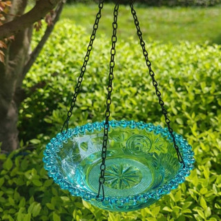 Viseča krmilnica/kopalna posoda za ptice