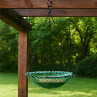 Viseča krmilnica/kopalna posoda za ptice