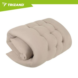 Zložljiv vrtni ležalnik v bež barvi