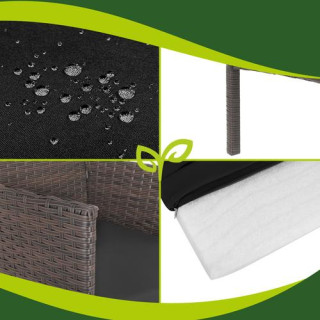 Vrtno pohištvo iz rjavega ratana