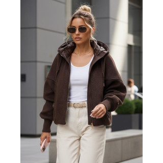 Prehodna rjava ženska jakna TY5638