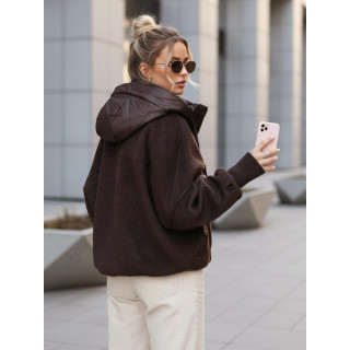 Prehodna rjava ženska jakna TY5638