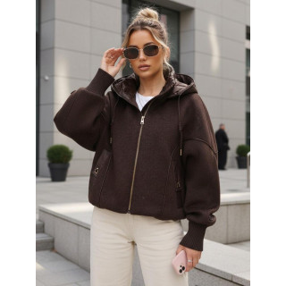 Prehodna rjava ženska jakna TY5638