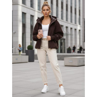 Prehodna rjava ženska jakna TY5638